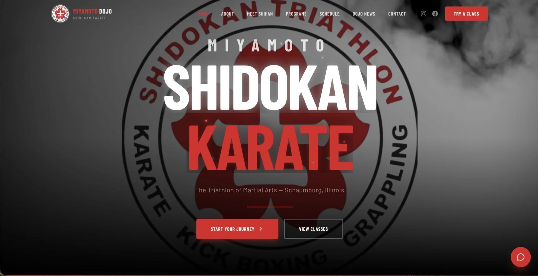 Miyamoto Dojo website screenshot